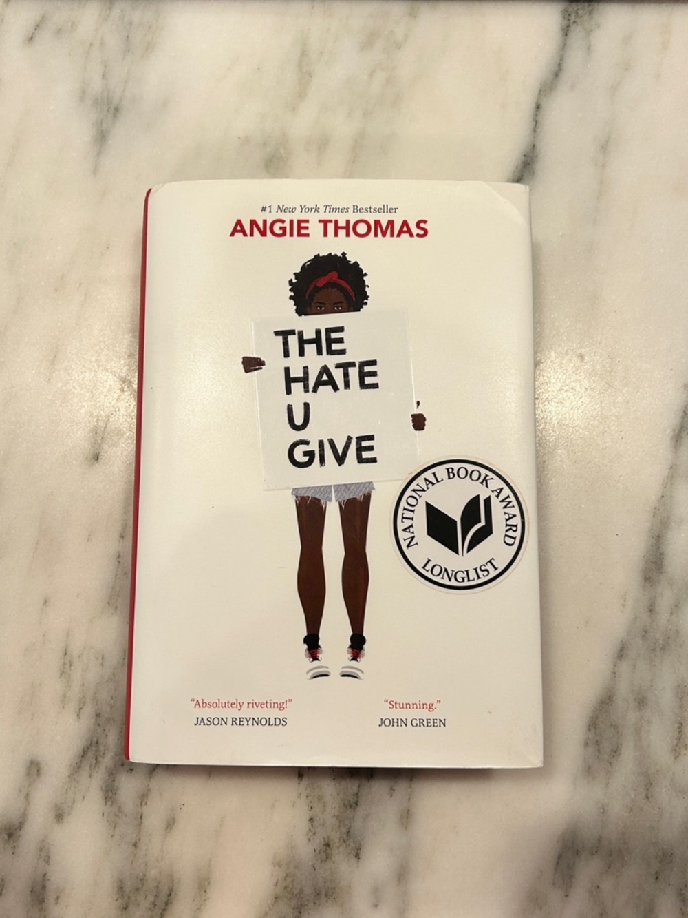 The Hate U Give by Angie Thomas — Hardcover with sleeve